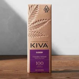 Kiva | BlackBerry Dark Chocolate Cannabis Infused bar